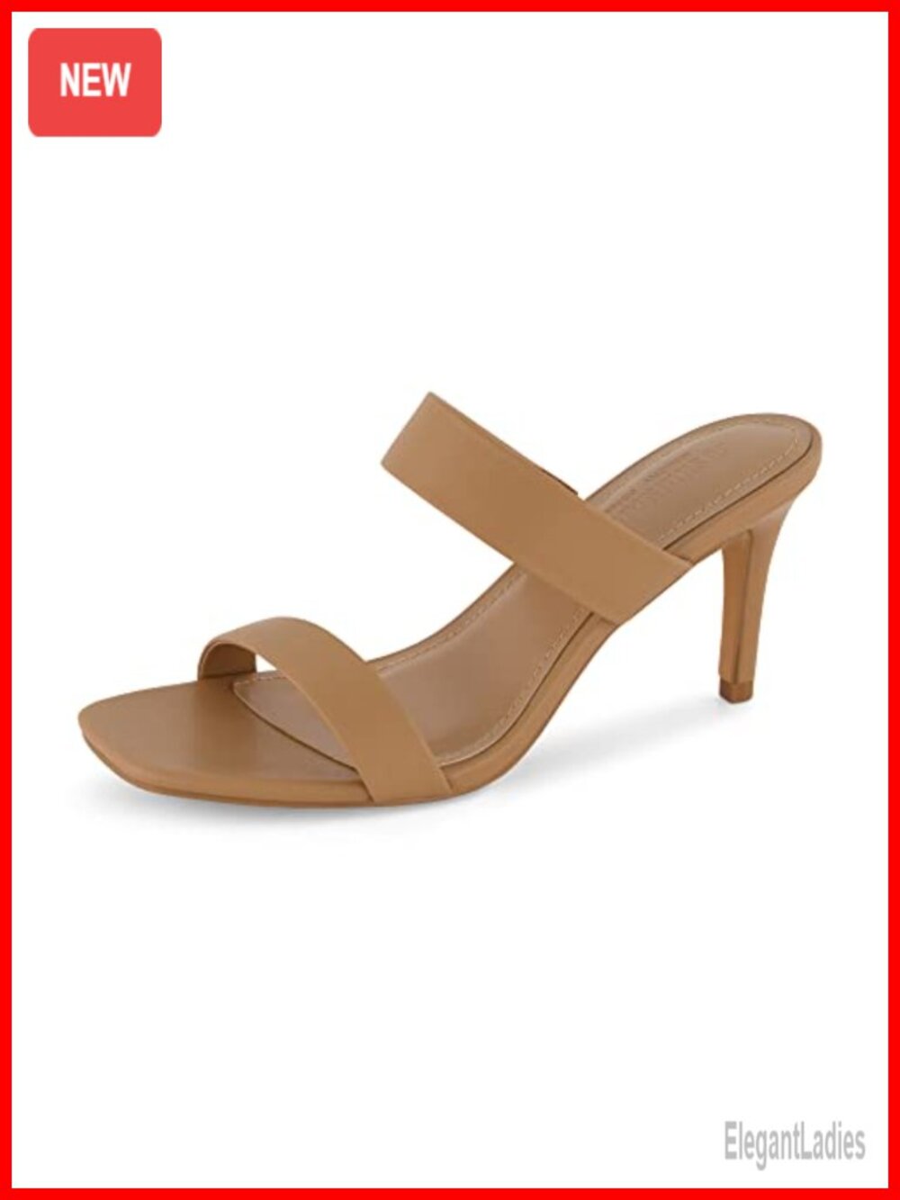 CUSHIONAIRE Prize Kitten Heel Sandals Memory Foam Square Toe Slip On Women